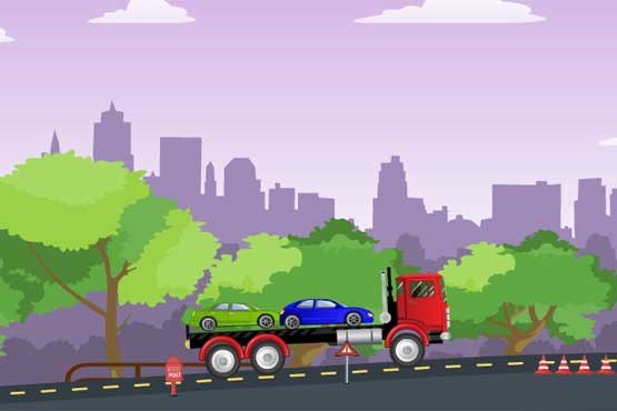 بازی آنلاین کامیون حمل خودرو