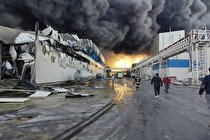 آتش‌سوزی گسترده شرکت طبیعت زرندیه کنترل شد +فیلم