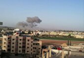مقابله پدافند هوایی سوریه با اهداف متخاصم در حومه دمشق