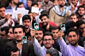 ببینید | شوروحال دانشجویان در حسینیه امام‌ پیش‌از دیدار با رهبر انقلاب