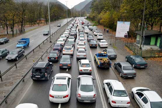 ترافیک 6 کیلومتری در محور دماوند ـ فیروزکوه