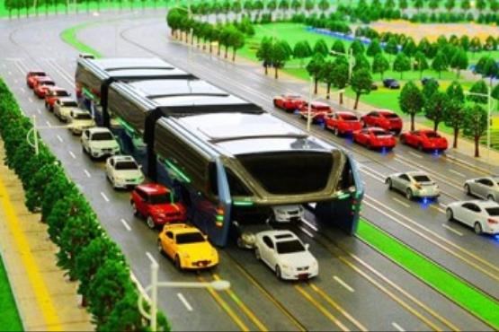 اولین تست اتوبوس جدید شناور  در چین + فیلم