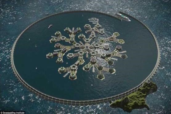 ساخت اولین شهر شناور جهان در اقیانوس آرام