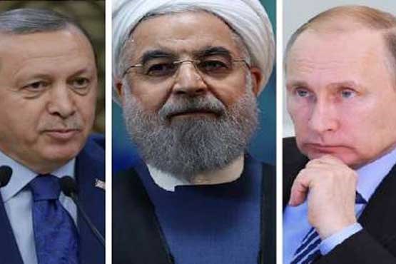 اجلاس سه جانبه سران ایران، روسیه و ترکیه آغاز شد