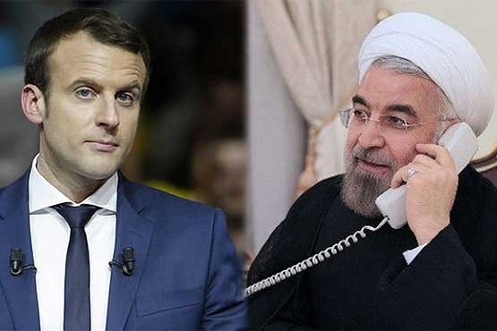 مکرون و روحانی درباره سوریه تلفنی گفت و گو کردند