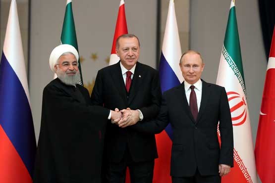 دیدار سه جانبه روحانی، پوتین و اردوغان در تهران