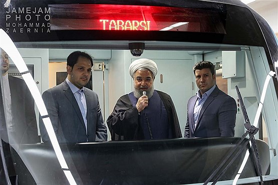 اتصال خطوط قطار شهری مشهد با حضور رئیس‌جمهور