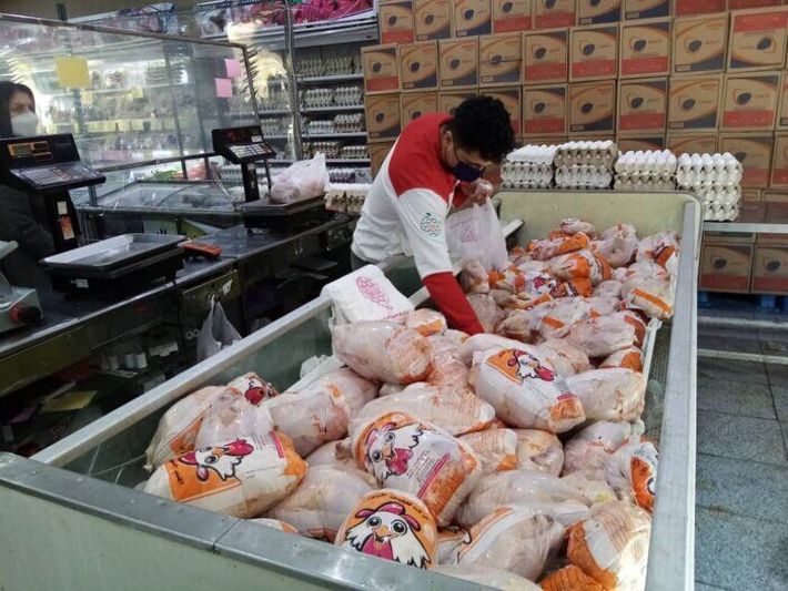 توزیع هزار و ۳۸۰ تن مرغ و گوشت منجمد در خراسان رضوی