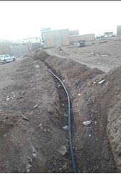اجرای ۲۵۰ متر شبکه توزیع آب در شهرستان چرداول