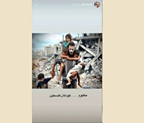 عکس | استوری ایرج طهماسب در دفاع از کودکان فلسطین