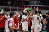 ببینید |  اهدای مدال بازی های آسیایی به تیم والیبال ایران